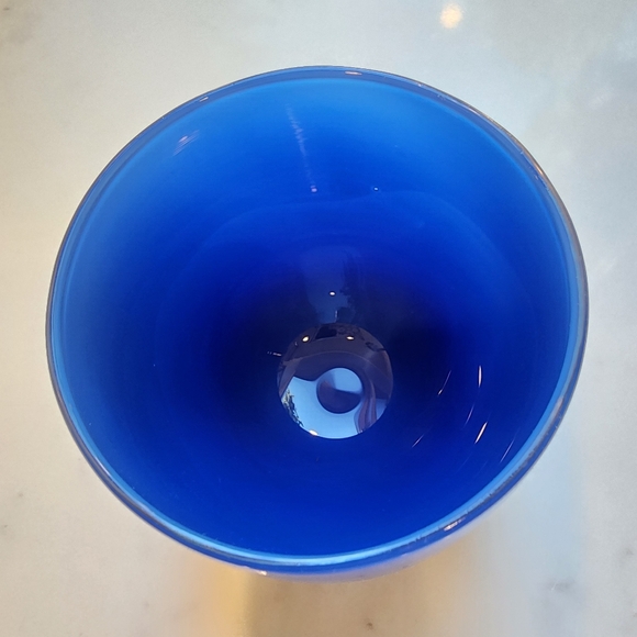 Pre Triskelion Glassybaby Handblown Glass REGAL Blue Discontinued Color - Picture 9 of 9